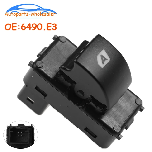 Car 6490.e3 6490e3 6490.hq 6490hq For Citroen Berlingo C4 Peugeot Partner  Passenger Side Window Switch Button Car Accessories - Switches & Relays -  AliExpress