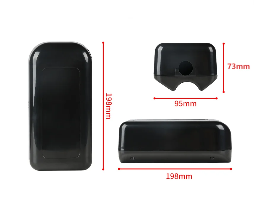 1 Stück Elektrofahrräder Controller Box 193 x 85 mm/198 x 95 mm ABS-Kunststoff Controller Case Controller Box für Mountainbike – Detail 5