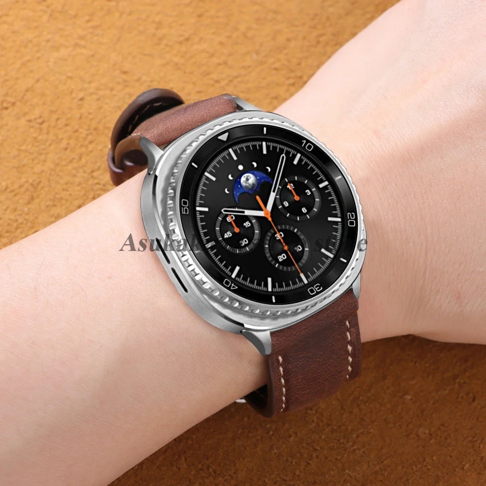 Retro Leather Cowhide Watch Strap Men's Bracelet