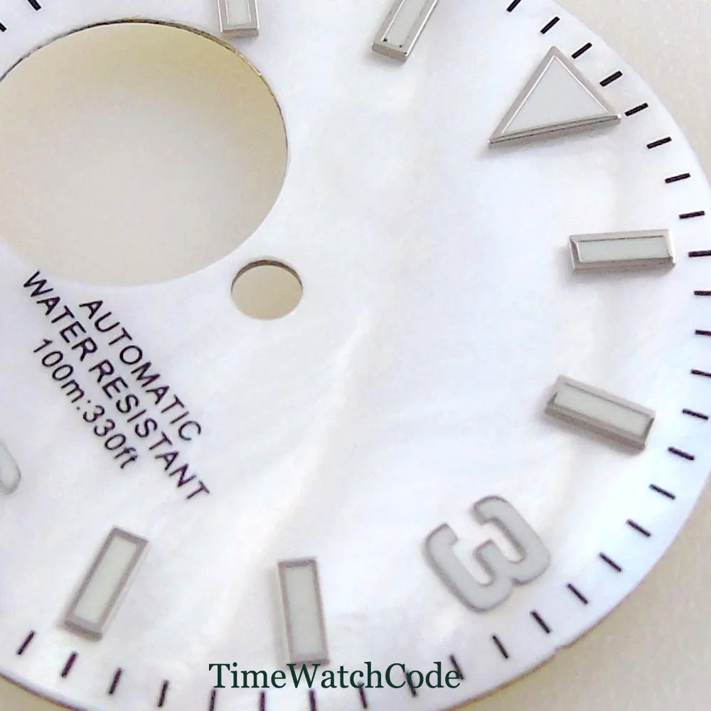 29mm Shell/Alloy Watch Dial Face Fit NH38/NH38A Movement Fit 3/3.8 o'clock Crown Luminous Blue/Green/White/Gray/Orange