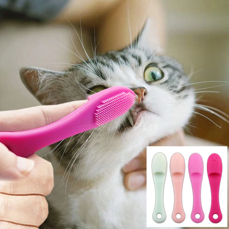 Finger Brush Cats Tear Stains Brush Cleaning Supplies Pet Finger