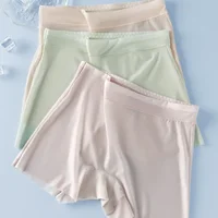 4Pcs Ice Silk Women Underwear Ultra Thin Seamless High Waist Quick Dry Safety Shorts No Show Plus Size Summer Boxer Briefs - Image 3