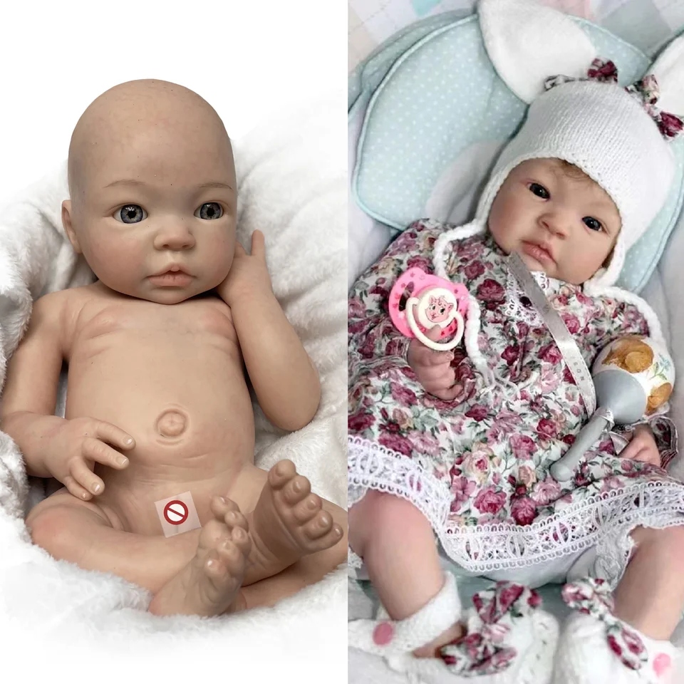 Reborn Puppe Aus Silikon 50 Cm - Realistische Baby  Produktbild-Vorschau 8