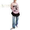 American Luxury Brand Spring and Summer Cartoon Printing Daily Commuting Sports Fitness Men and Women with The Same T-shirt 4