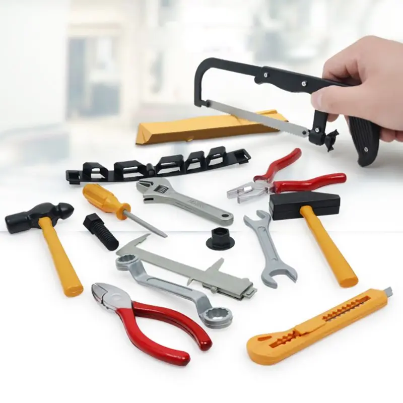 14 Pcs Set Construction Tool Set Kids Child Career Training Activity Props Dress-Up Pretend Play Accessory kids repair toys plastic construction toys kids construction toys kids pretend play set home repair toys model assembly tools