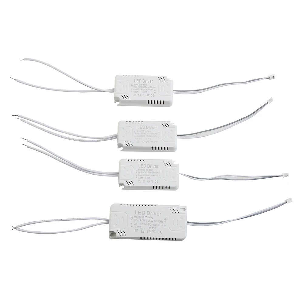 Adapter LED Driver Replacement 240-300mA 40-60W 60-80W 8-24W 24-40W AC165-265V For LED Ceiling Light