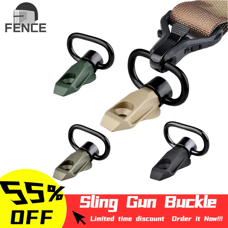WADSN QD Sling Gun Buckle Tactical Air Gun Quick Installation Rotating Strap Button Hunting Weapon Accessorie For Picatinny Rail
