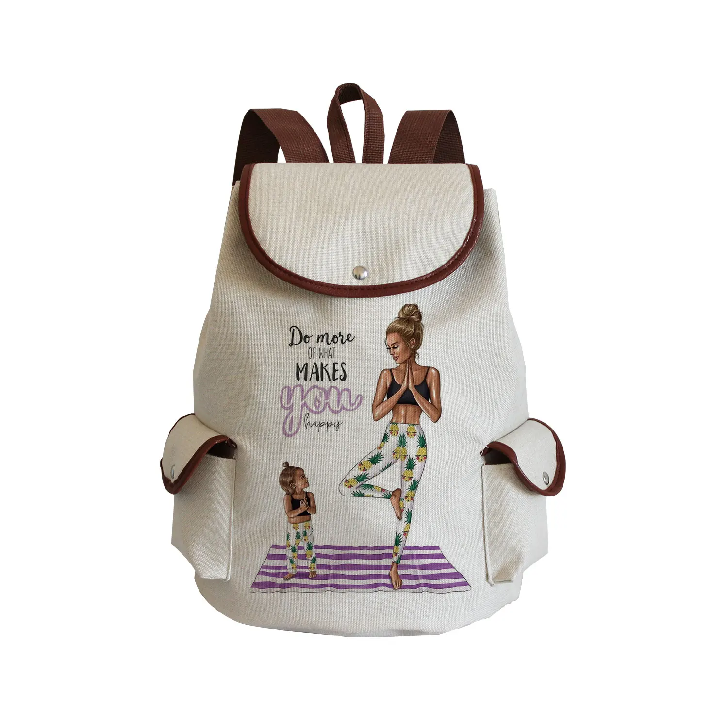 stylish backpacks for kid Women Cartoon Super Mom Life Momlife Mama Mother Print Linen Backpack Large Capacity Portable Preppy Style Drawstring Backpack stylish backpacks for teenage girl Stylish Backpacks