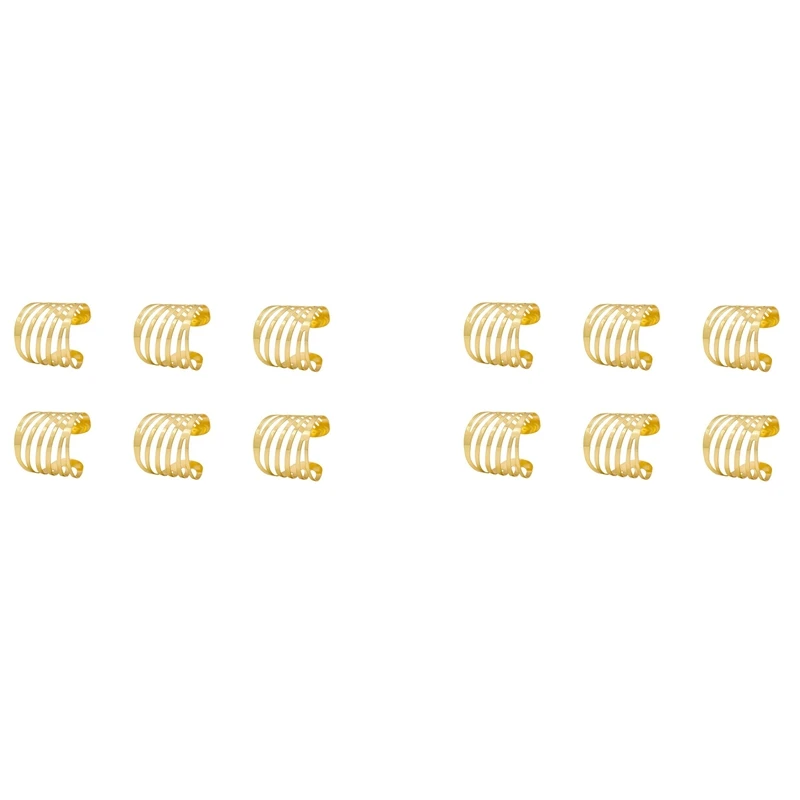 

Gold Napkin Rings Set Of 12, Hollow Napkin Ring Holder For Wedding Christmas Family Gathering Table Decoration