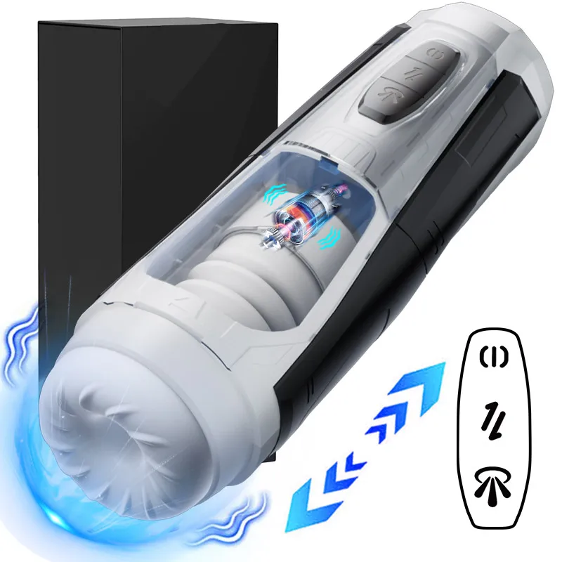 Male Masturbator Cup Automatic Male Masterbation Thrusting Vibrating Sucking Stroker Adult Sex Toys for Men