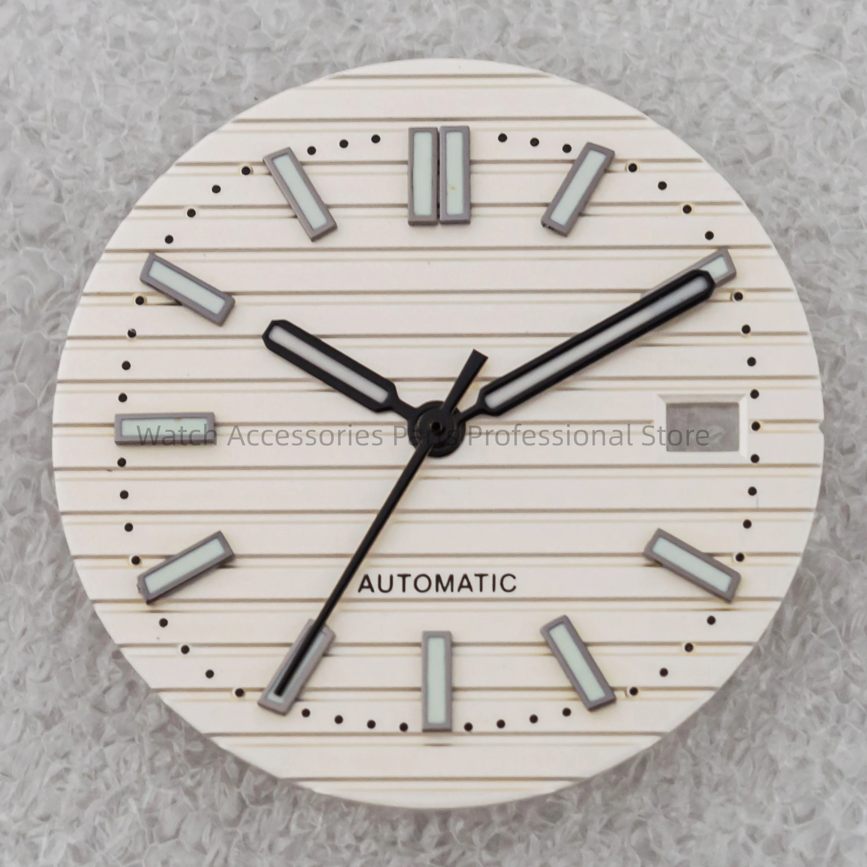 Green Luminous Dial and Hands Mod Parts for 32mm Mechanical Watch