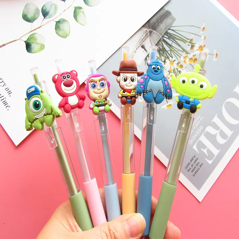 

10/20/40pcs Disney Toy Story Gel Pens Lotso Huggin Bear Woody Signature Neutral Pen Office School Supplies Stationery Wholesale