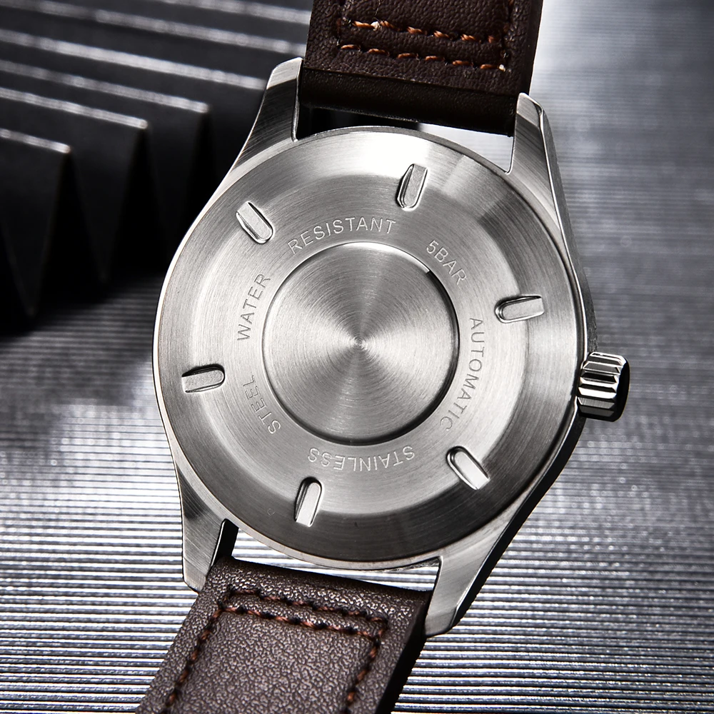 Corgeut 40MM Luxury Men Watch Automatic Mechanical Real Man