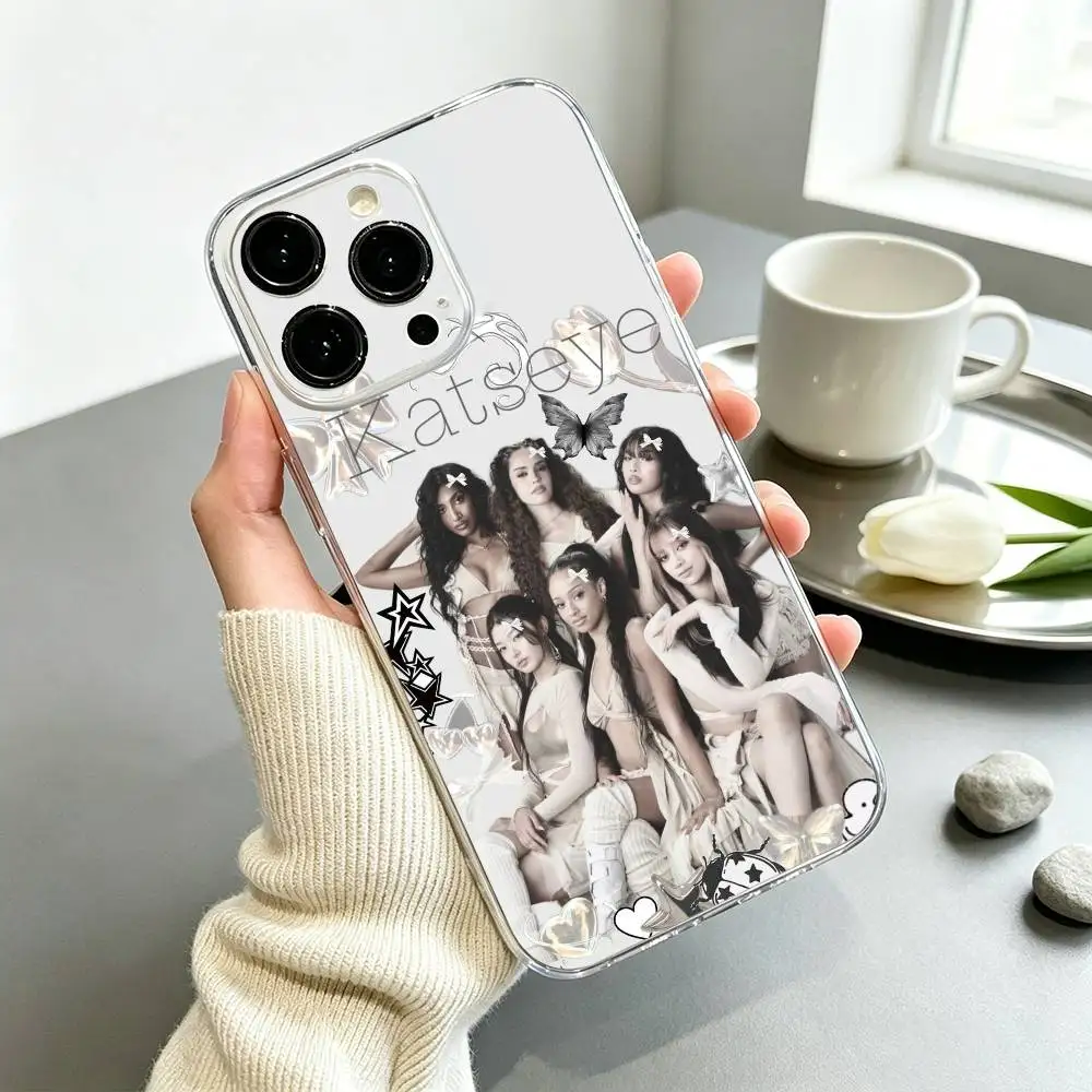 KATSEYE Stylish Transparent Kpop Idol Phone Case