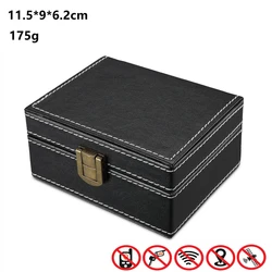 Leather Faraday Box for Car Key Fob Protection | Antitheft Key Shield (Small)