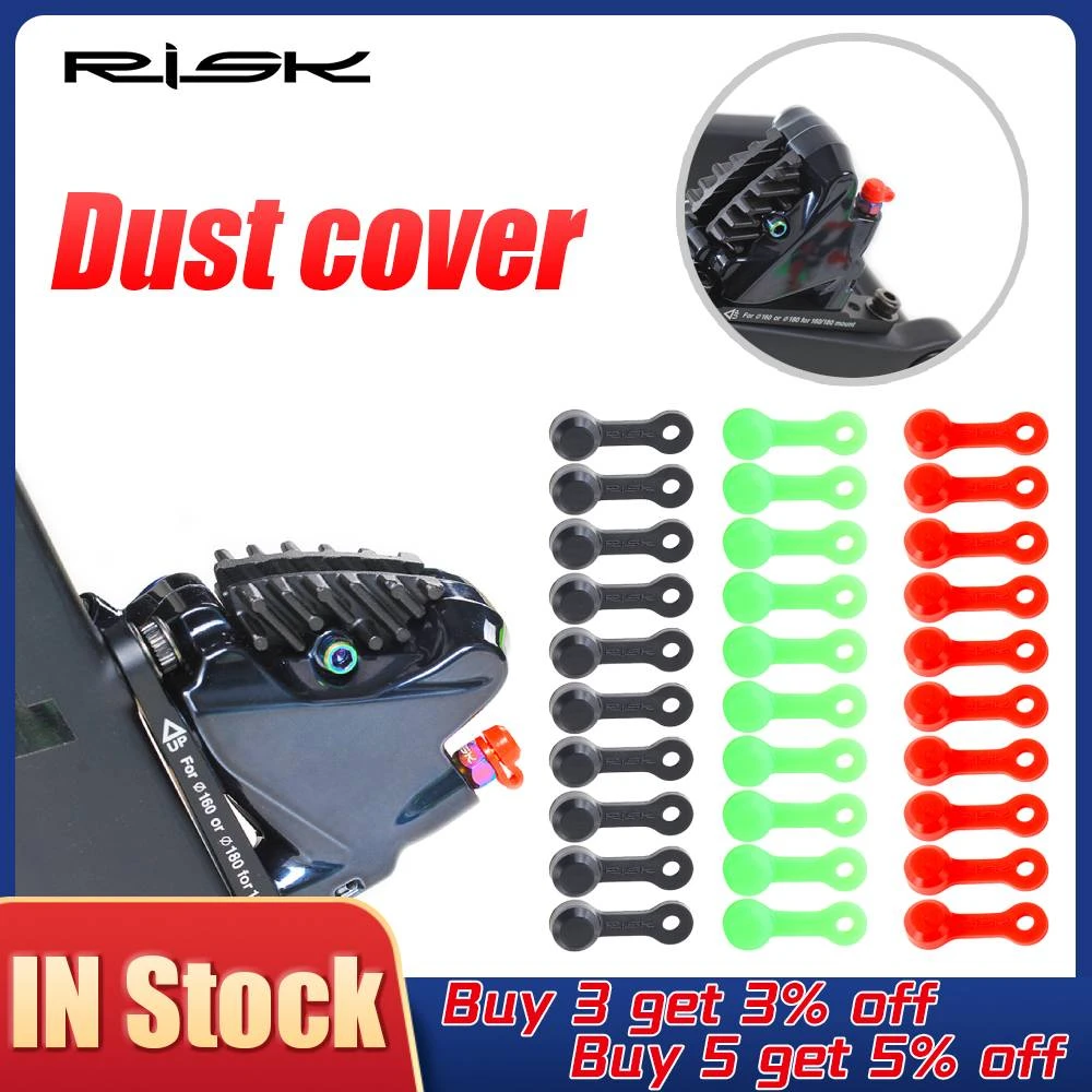 10pcs Bicycle Bleed Nipple Screw Cap MTB Hydraulic Brake Dust Cover Oil