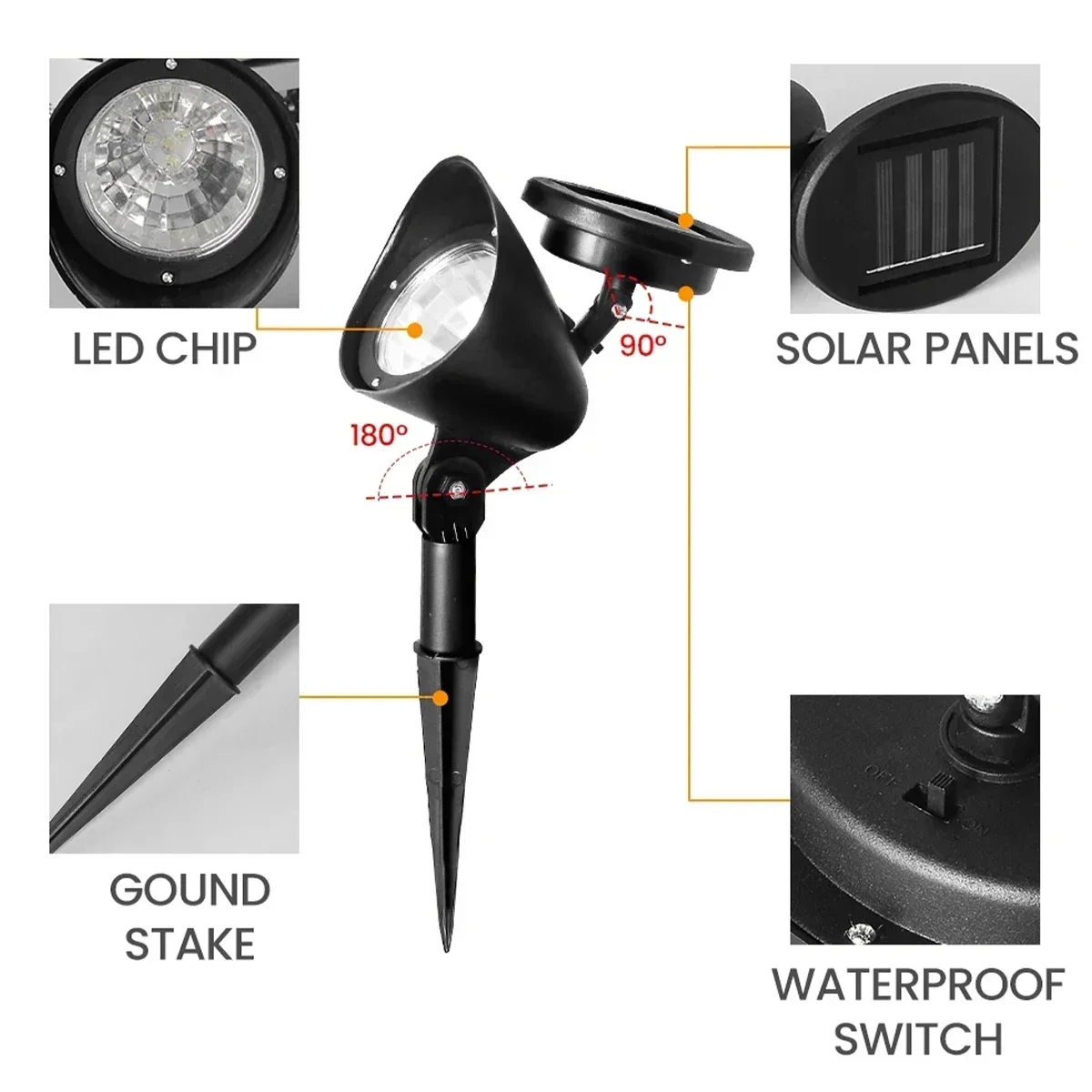 Solar LED Outdoor Spotlight 5