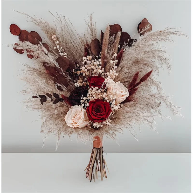 Maison Accessories Aniversario Wedding Centerpiece Pampas Bouquet Ramas  Secas Decorativas Largas Boho Party Confeti Flores - AliExpress