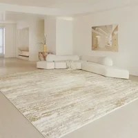Living Room Large Area Beige Gradient Carpet Bedroom Bedside Floor Mat Soft Velvet Rug Modern Minimalist Home Decoration Rugs 2
