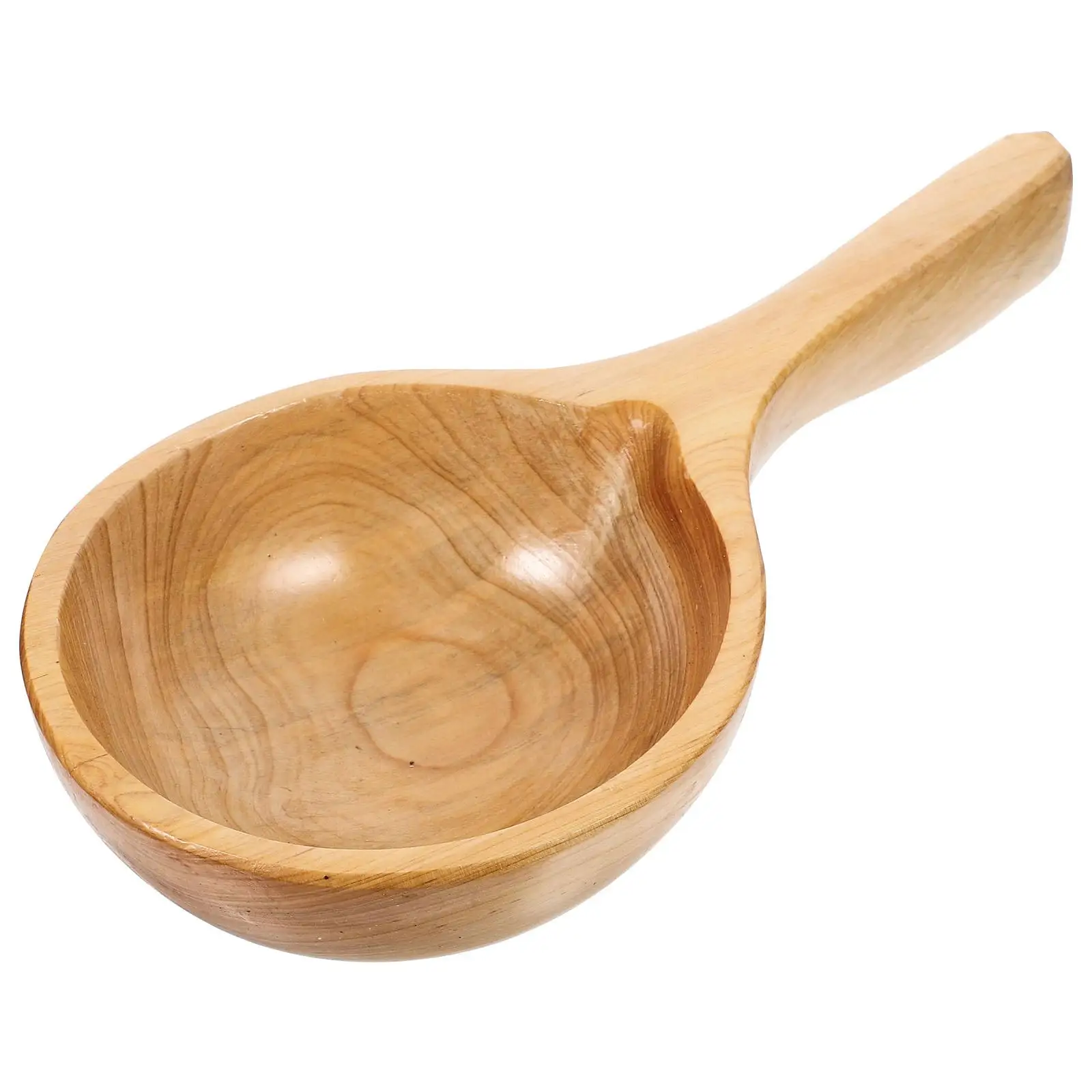 Water Dipper Wooden Ladle Bamboo Cleaner Long Handle Ladles Sink Scoop for Bath
