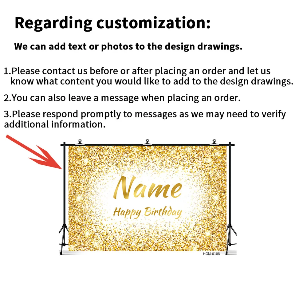 Banner fotografico personalizzato per compleanno, palloncini dorati, decorazione per feste uomo donna bambini - 18, 20, 30, 40, 50 anni - Italia
