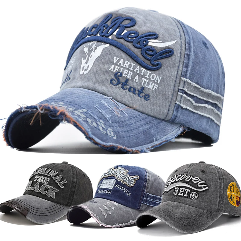 Herren Baseball Cap Aus Baumwolle Retro Snapback Sportkappe_voghion.com