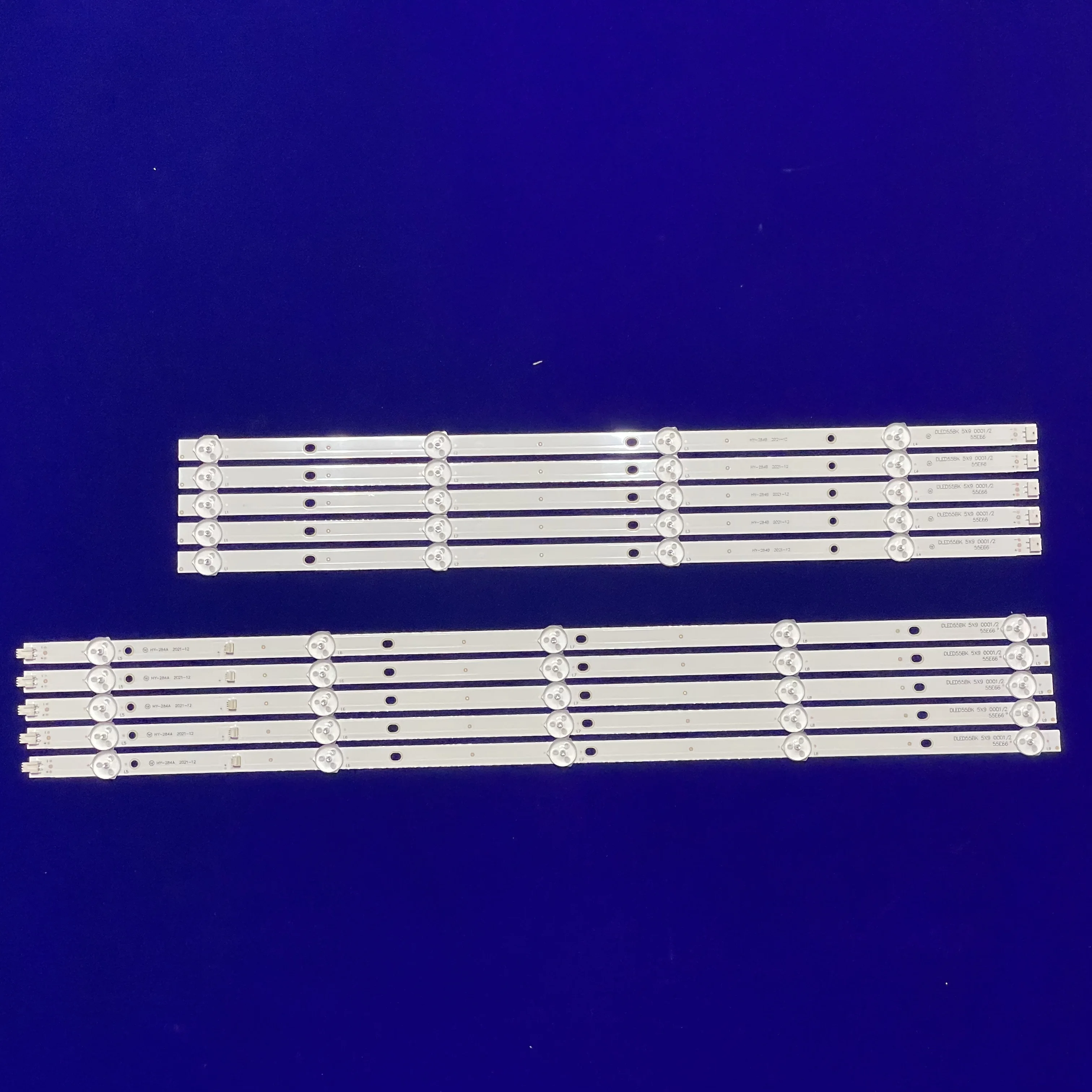 LED 백라이트 스트립, PPTV-55C4 PTV-55VU4 55U1 T55K09 DLED55BK 5X9 001 SJ.BK.D5500901-3030KS-M, 10 개