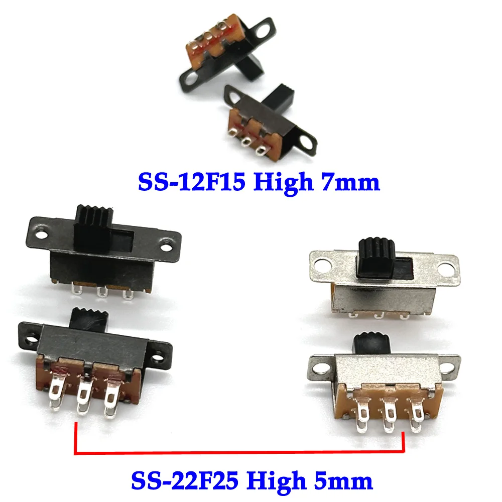 10 pezzi SS22F25-G7 2 posizioni DPDT 2P2T montaggio a