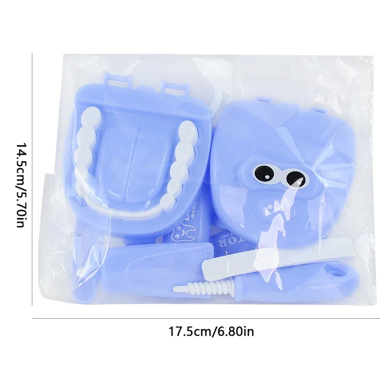 Children's Dental Examination Model Set, Preschool Dental Set, Boy and Girl Pretend Education Role Playing Learning Toy Set 6