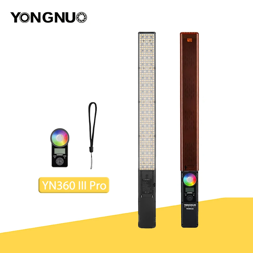 YONGNUO YN360 III Pro Женская видеокарта светодиодный 3200-5600K двухцветная ручная разноцветная фотография RGB заполняющая фотографию фотография с пультом дистанционного управления