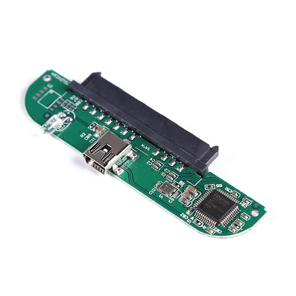 High Speed 2.5 inch USB 2.0 TO SATA 7 + 15 Pin Hard Disk Adapter Converter USB 2.0 Data Transmission for Laptop PC Computer