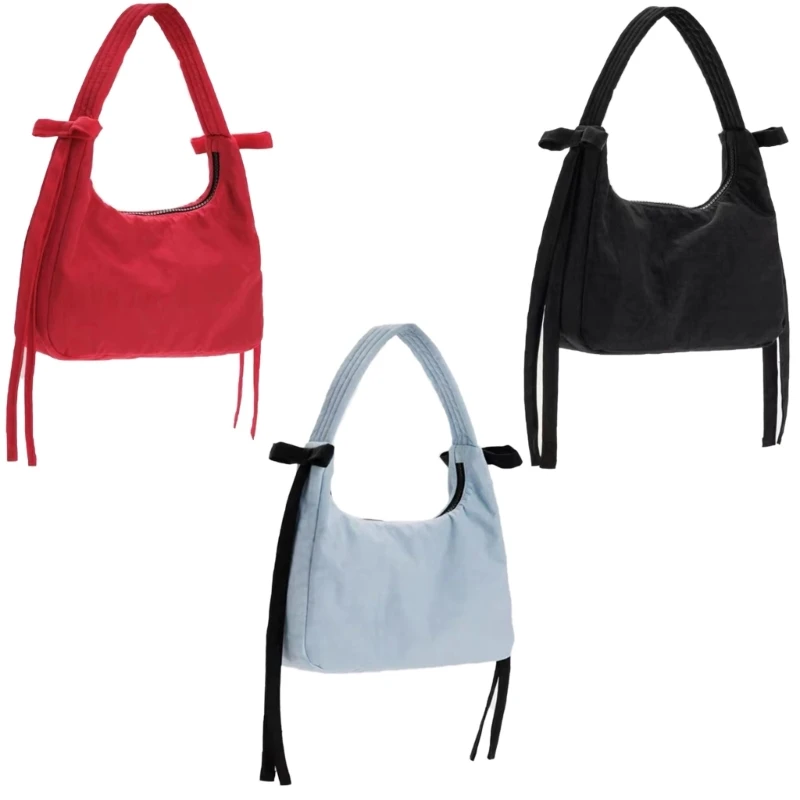 Casual Bag Nylon Handbag Zipper Shopping Bag Perfect for Fashionable Women E74B