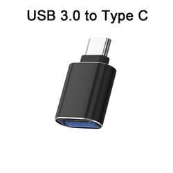 Universal USB 3.0 to Type C Adapter Cable - High - Speed Connector (Black usb to Type C)