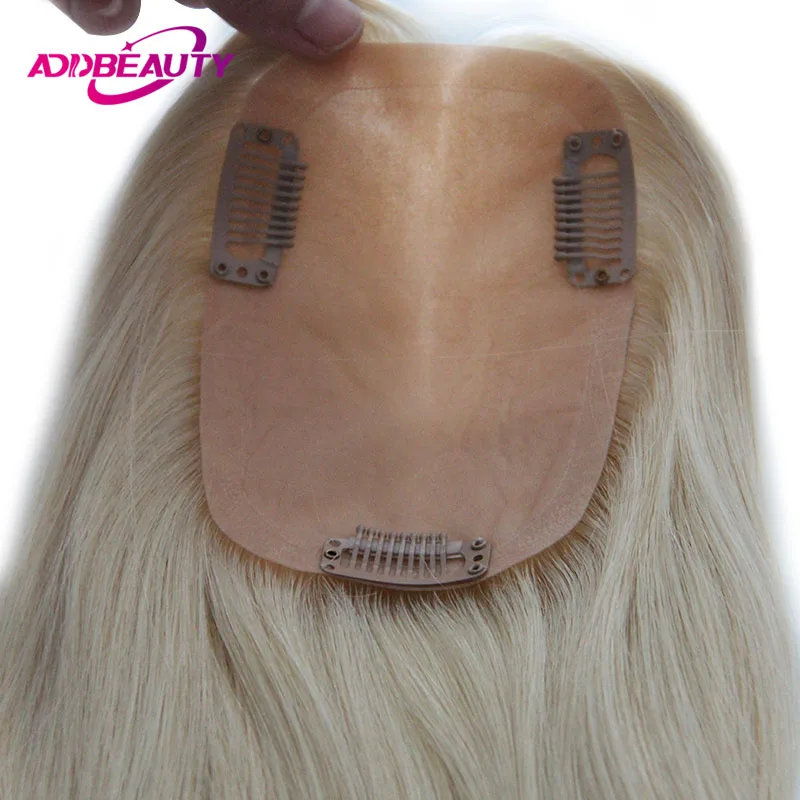 Women Toupee Lace Pu Base Human Hair Wigs 100 Natural Hairpiece