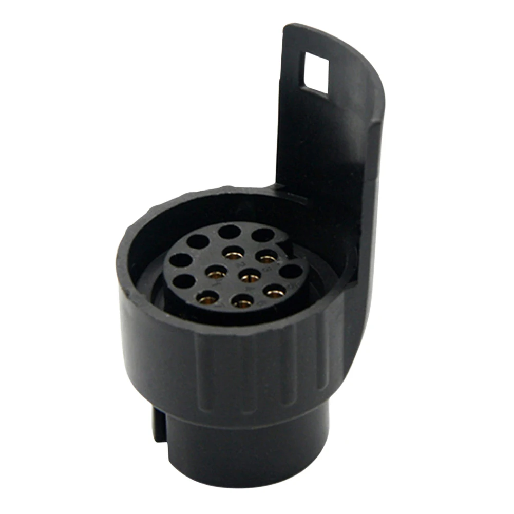 7 Pin To 13 Pin Towing Adapter Copper Core Trailer Adapter 12/24V Converter Mini Socket Converter for Trailer Caravan RV