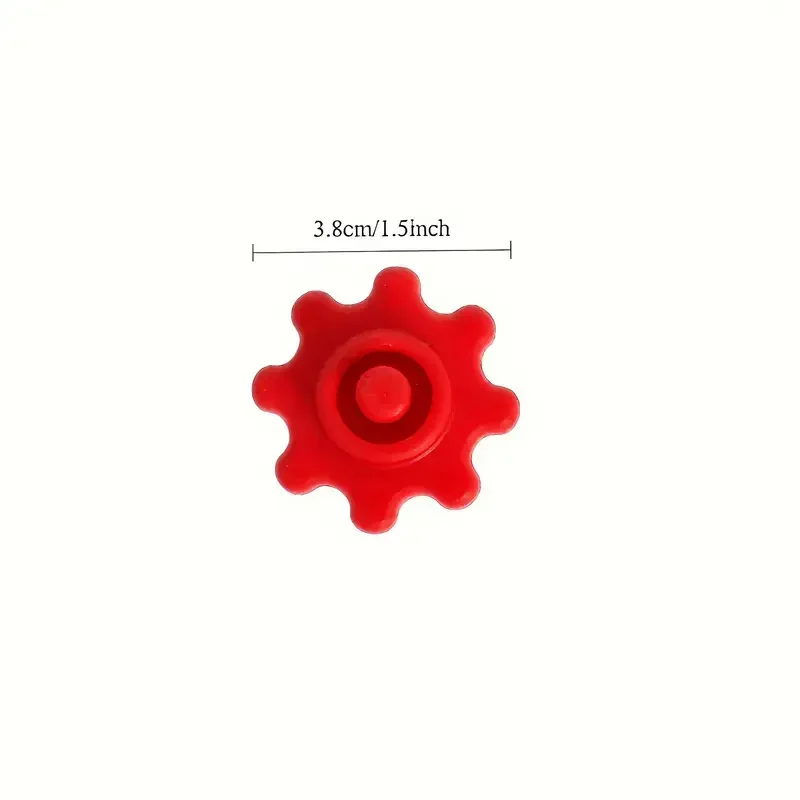 2pcs Flexible Gear-Style Tube Caps, Durable Plastic, Prevents Glue Hardening, for Silicone Repair, Outdoor Use, Gift
