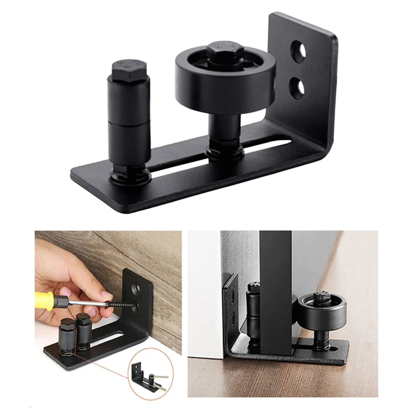 Barn Door Guide Bottom Guide Floor Mount for Office Indoor Bedroom