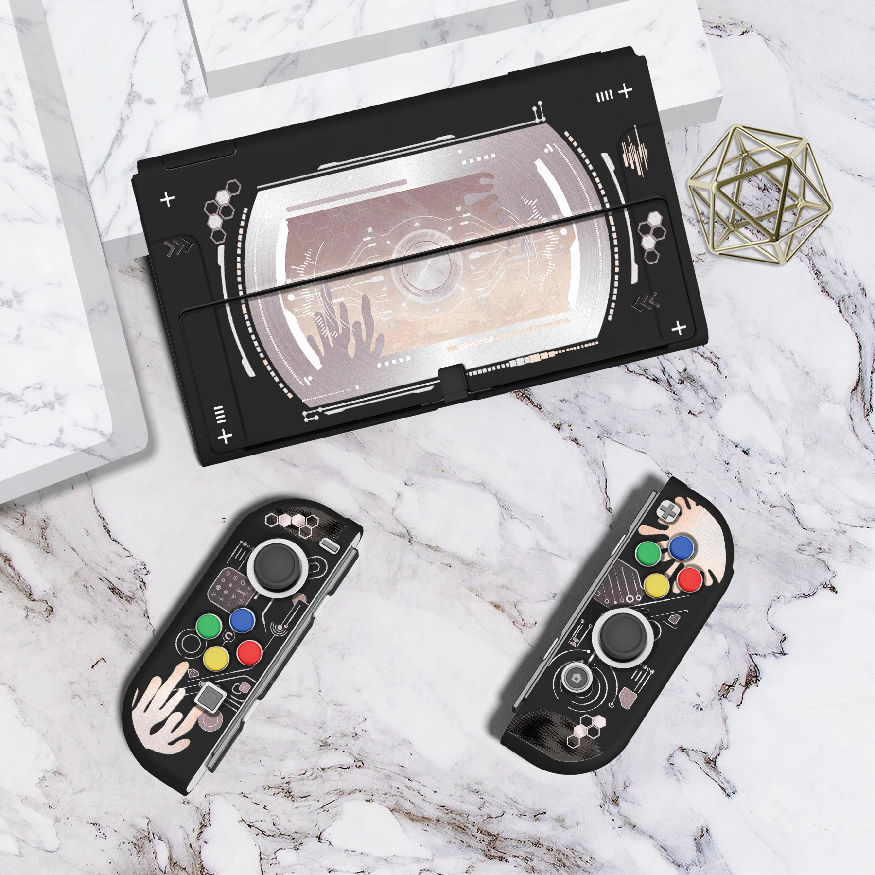 Playvital-zealprotect Estojo Protetor Macio para Nintendo Switch Oled Protetor Personalizado com Apertos do Polegar - Image 6