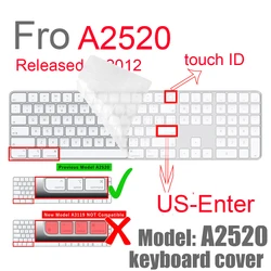 Silicone Keyboard Protective Cover (US - A2520 with ID)