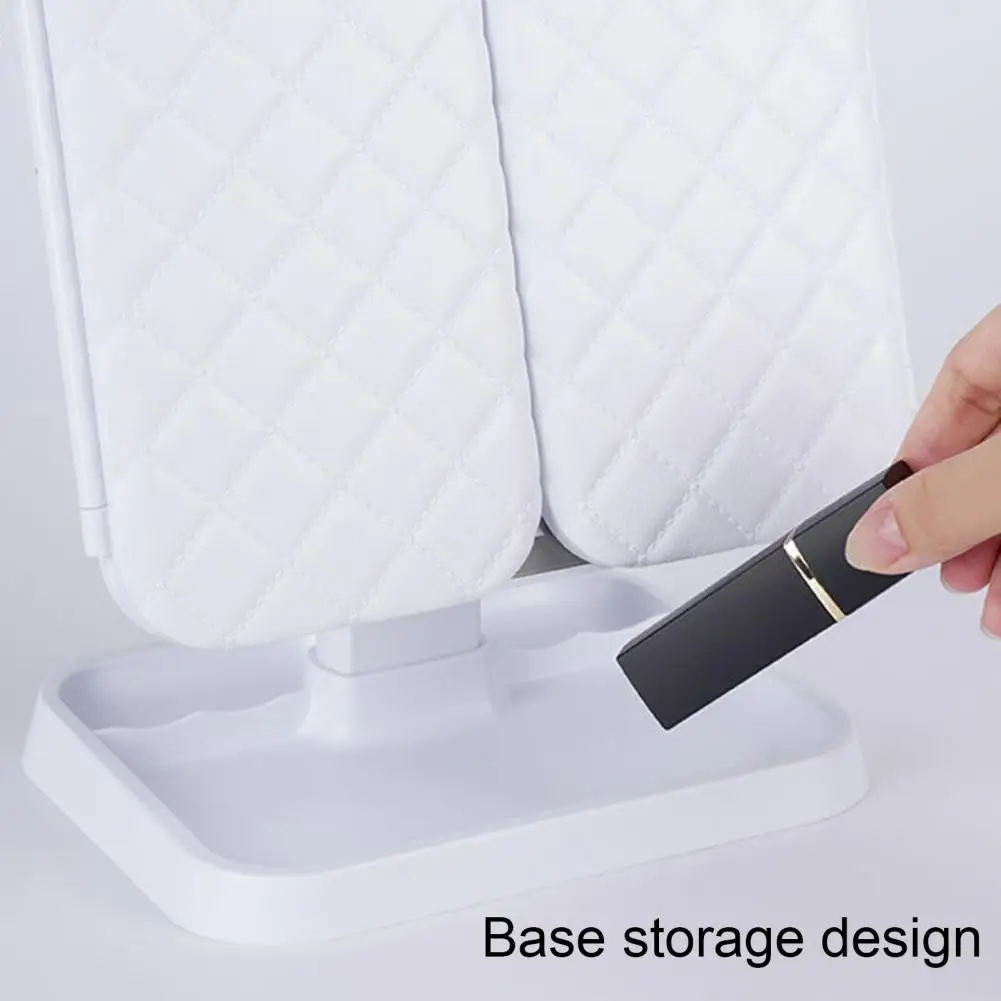 

Портативный зеркальный перезаряжаемый светодиодный комплект зеркал для туалетного столика с сенсорным управлением трехскладное зеркало для макияжа увеличение для дома и путешествий