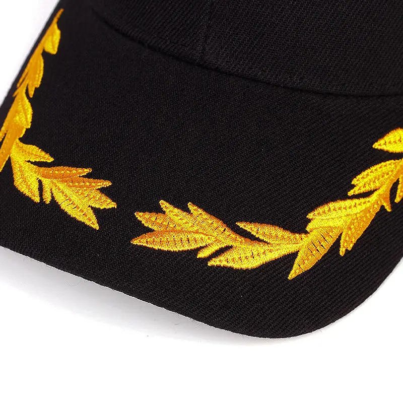 Unisex-Baseballmützen mit Weizenähren-Stickerei, für Frühling und Herbst, für den Außenbereich, verstellbare Freizeithüte, Papa-Hut, Sonnenschutzhut – Detail 5