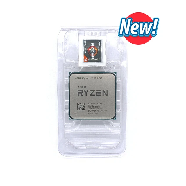 New AMD Ryzen 9 5900X R9 5900X 3.7 GHz Twelve-Core 24-Thread CPU Processor 7NM L3=64M 100-000000061 Socket AM4 but without fan 2