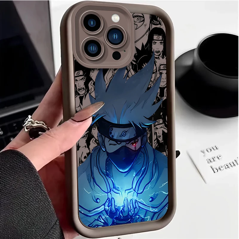 thumbnail image 1 of Funda de teléfono suave de Anime n-naruto para iPhone, 15, 14, 13, 12, 11 Pro Max, XS, X, XR, 8, 7, 6S, 6 Plus, SE, 2020, silicona líquida, a prueba de golpes, 1 of 5