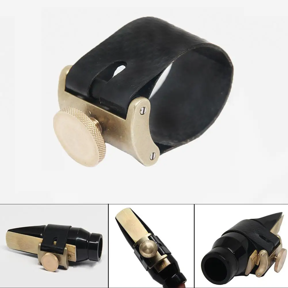 Alto Saxophone Mouthpiece Ligature Clarinet Large Screw Flute Head Clamp Mouthpiece Sleeve Accessories