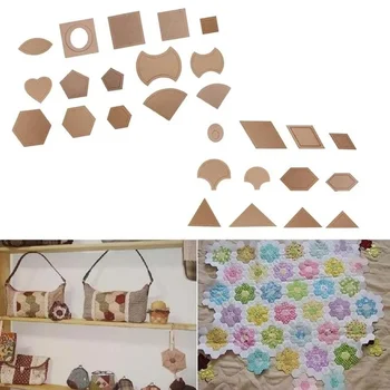 54PCS/Set Mixed Quilt Patterns Acrylic Styling Tool Diy Tools for Patchwork Quilter Cloth for Quilting Supplies 2