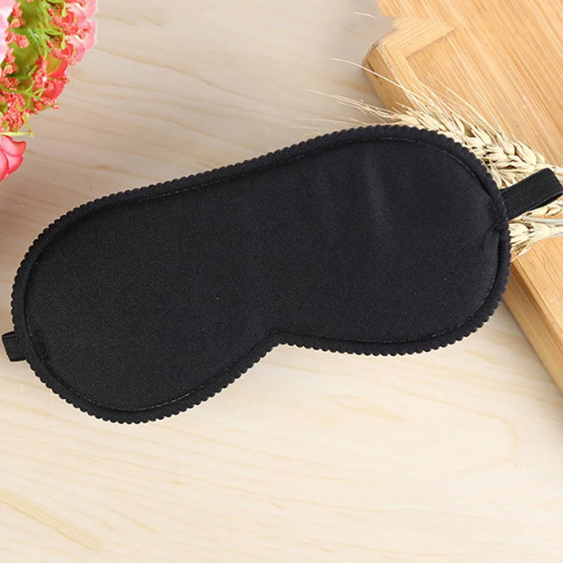 Black Eye Masks Fast Sleeping Eye Mask Eyeshade Cover Shade Patch Women Men Soft Portable Blindfold Travel Slaapmasker 1PC