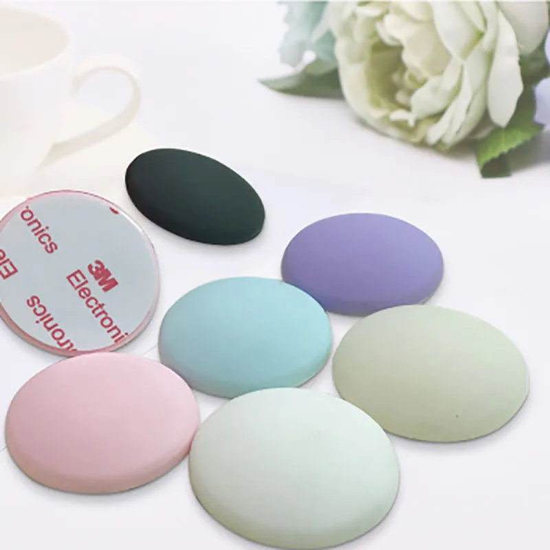 4Pcs Door Stopper Door Close Protection Pad Silicon Soft Cushion Rubber Silicone Mute Stickers Hardware Bumper Wall Mat