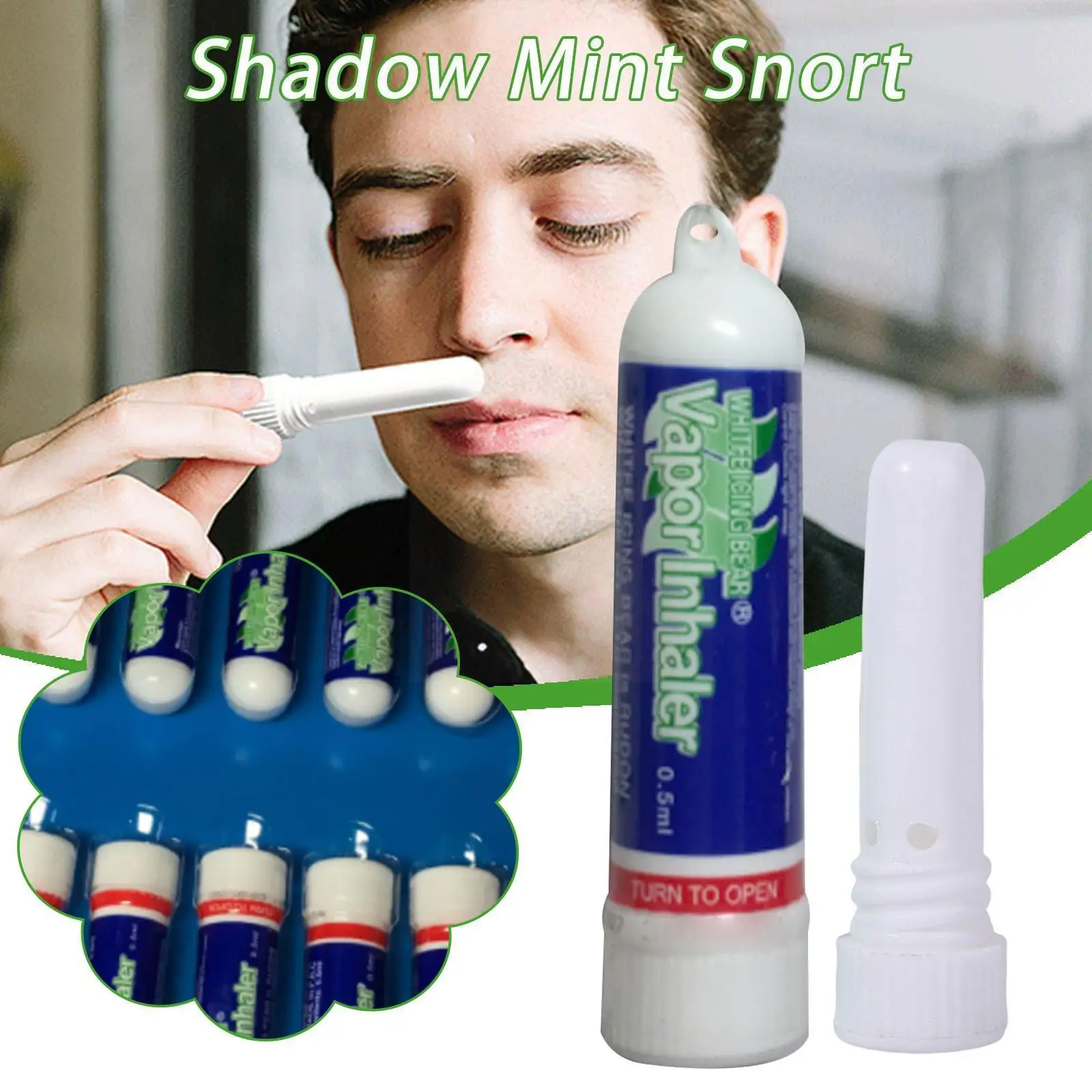 NasalEssentialOilsInhalerRefreshNoseColdCoolCoolingBrainOil