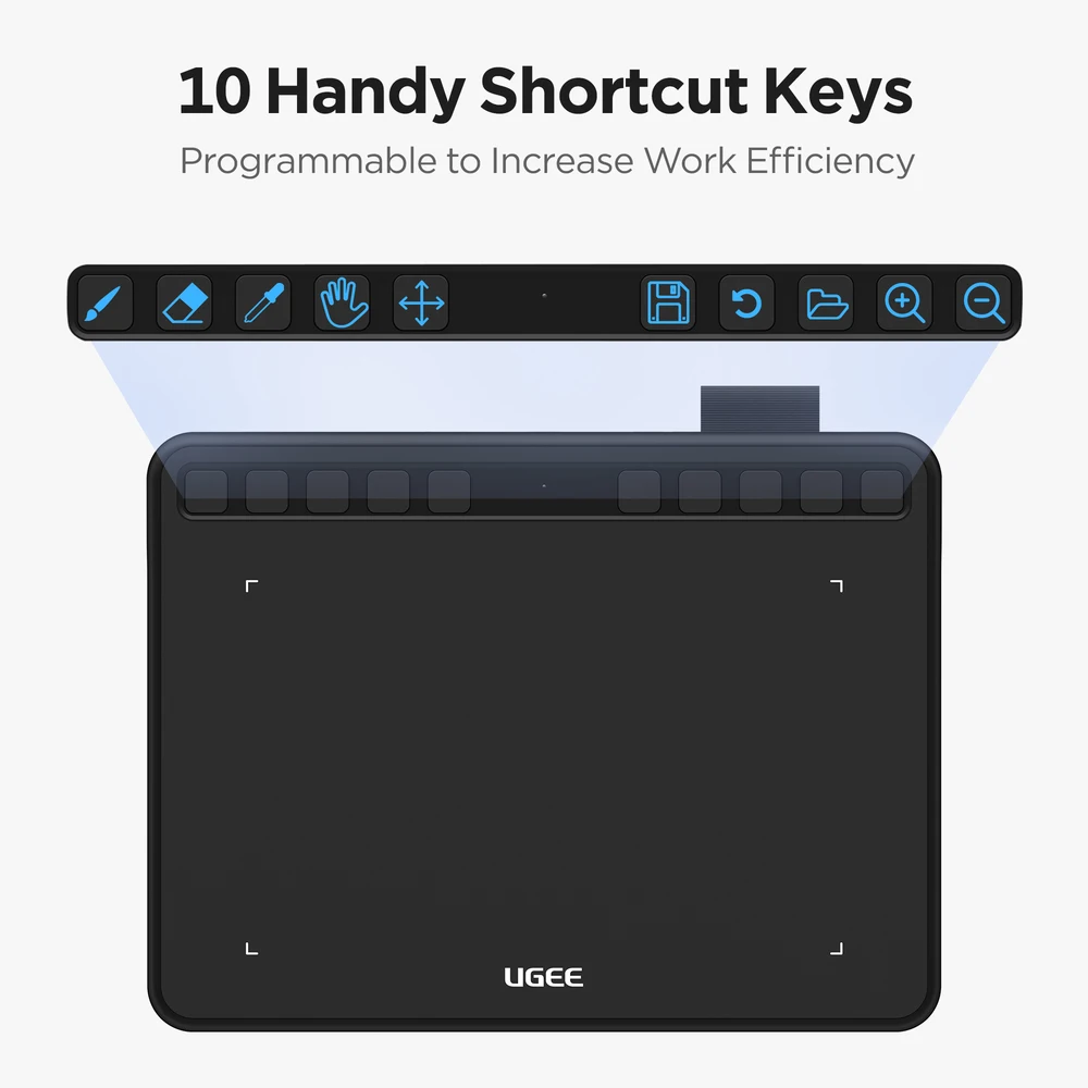 Ugee-tablet Gráfico de Desenho com Caneta 63x4 Polegadas Caneta Digital Apto para Linux Mac Windows Android Osu - Imagem 6