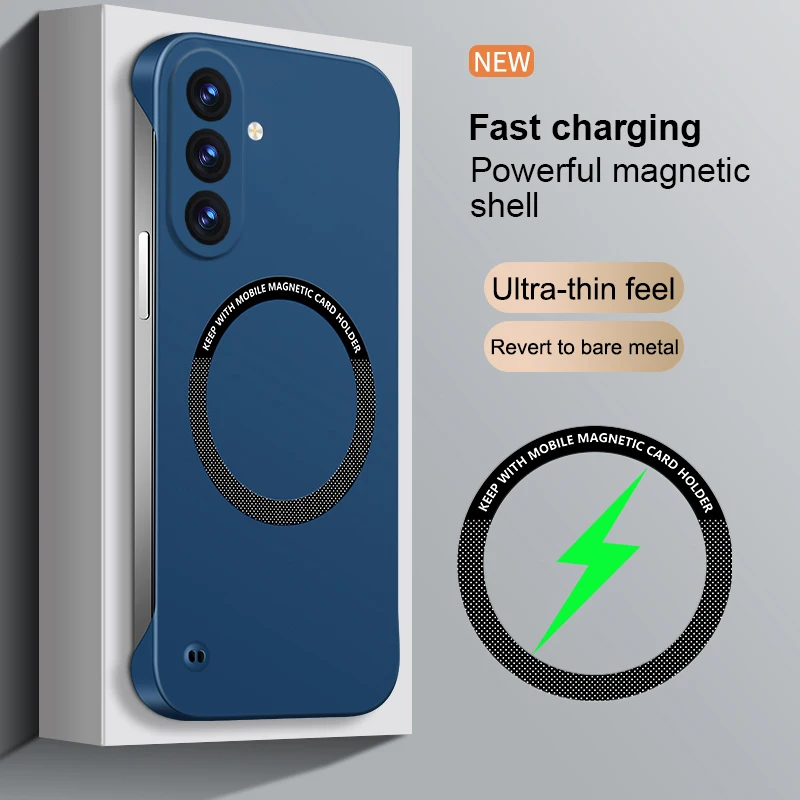 Ultra Thin Frameless Magnetic Matte Phone Case